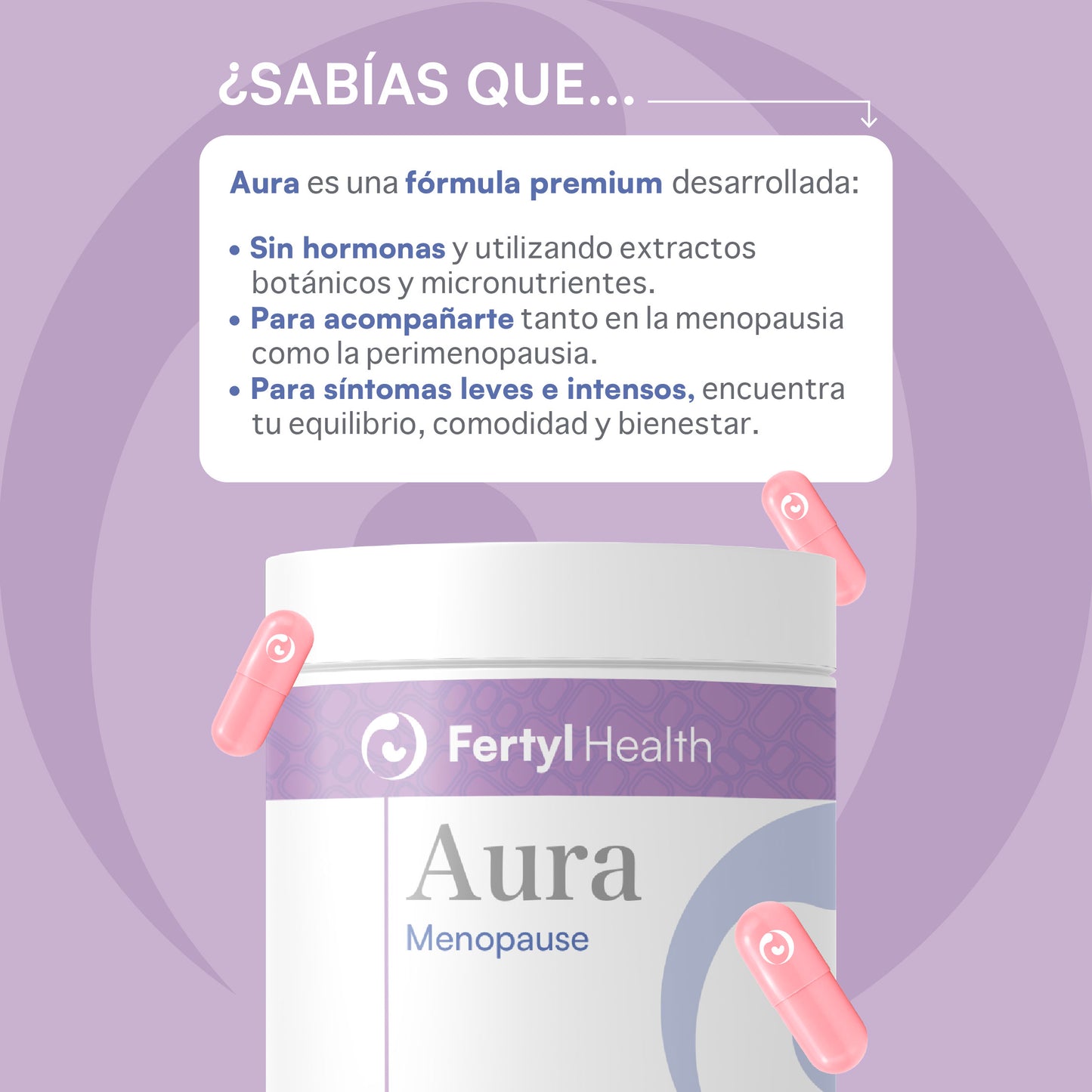 Fertyl Health AURA Menopause 120 cápsulas